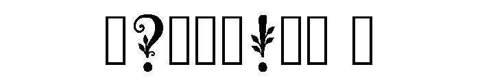 Cedar Regular Font OTHER CHARS