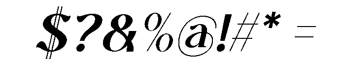 Cekona Italic Font OTHER CHARS