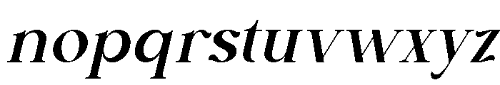 Cekona Italic Font LOWERCASE