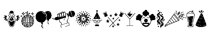 Celebration Party Set FONT
