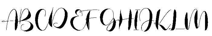 CelestiaScript Font UPPERCASE