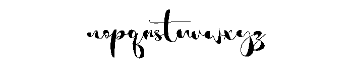 CelestiaScript Font LOWERCASE