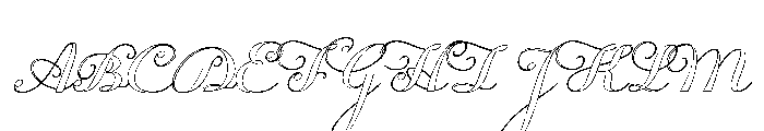 CelestineHand Font UPPERCASE