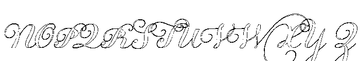 CelestineHand Font UPPERCASE