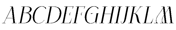 Celestira Italic Font UPPERCASE