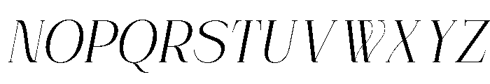 Celestira Italic Font UPPERCASE