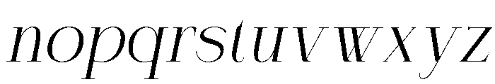 Celestira Italic Font LOWERCASE