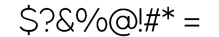 Celostine Light Font OTHER CHARS