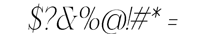 Celtasy Solaria Thin Italic Font OTHER CHARS