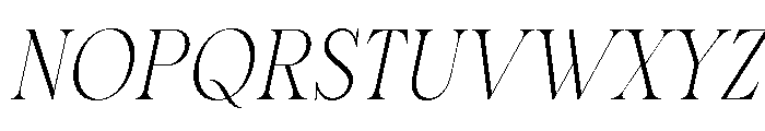 Celtasy Solaria Thin Italic Font UPPERCASE