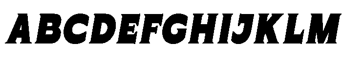 Celvor Edition Black Italic Font UPPERCASE