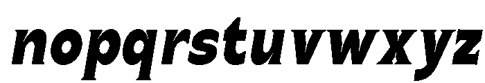 Celvor Edition Black Italic Font LOWERCASE