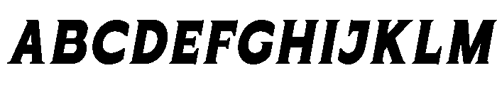 Celvor Edition Bold Italic Font UPPERCASE