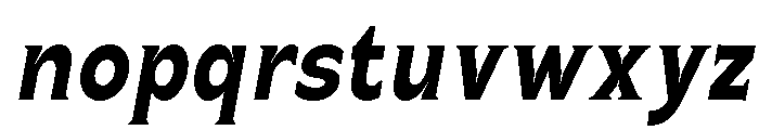 Celvor Edition Bold Italic Font LOWERCASE
