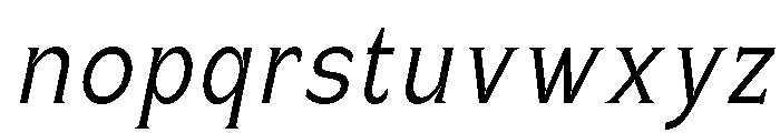 Celvor Edition ExtLt Ita Font LOWERCASE