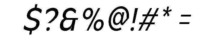Celvor Edition Light Italic Font OTHER CHARS