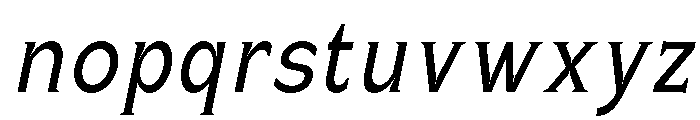 Celvor Edition Light Italic Font LOWERCASE