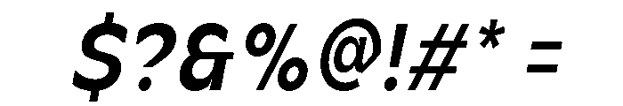 Celvor Edition Medium Italic Font OTHER CHARS