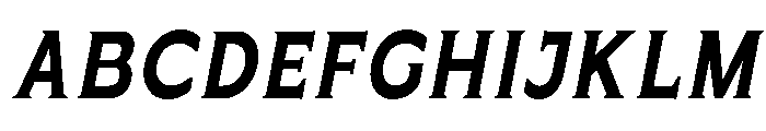 Celvor Edition Medium Italic Font UPPERCASE
