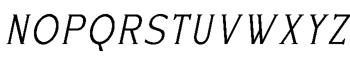 Celvor Edition Thin Italic Font UPPERCASE