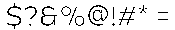 Celvor Edition Thin Font OTHER CHARS