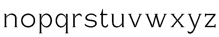Celvor Edition Thin Font LOWERCASE