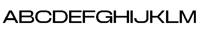 Cendrick Node Extended Font UPPERCASE