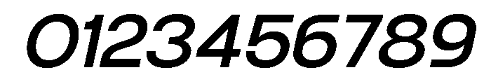 Cendrick Node Italic Extended Font OTHER CHARS
