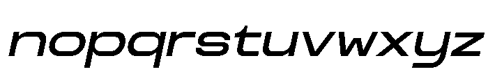 Cendrick Node Italic Extended Font LOWERCASE