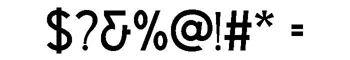Cenura Regular Font OTHER CHARS