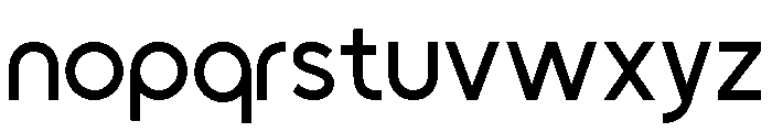 Cenura Regular Font LOWERCASE