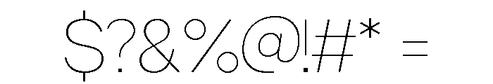 Cerignola Thin Font OTHER CHARS