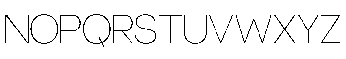 Cerignola Thin Font LOWERCASE
