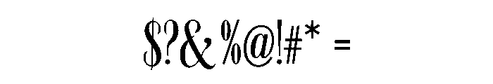 Cervelique Font OTHER CHARS