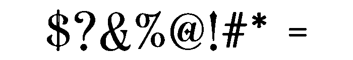 Cethique Font OTHER CHARS