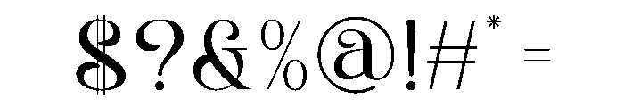 Cevigra Font OTHER CHARS