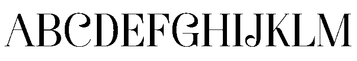 Cevigra Font UPPERCASE