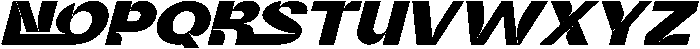 CEASE EXCESS BOLD ITALIC otf (700) Font UPPERCASE