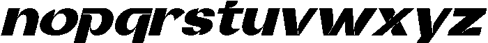 CEASE EXCESS BOLD ITALIC otf (700) Font LOWERCASE