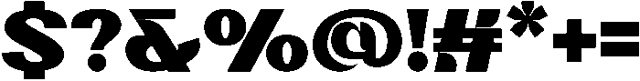 CEASE EXCESS BOLD otf (700) Font OTHER CHARS