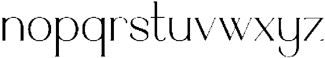 CERAGLOW Regular otf (400) Font LOWERCASE