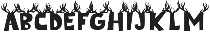 Cedar Heaven Antler otf (400) Font UPPERCASE