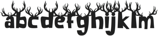 Cedar Heaven Antler otf (400) Font LOWERCASE