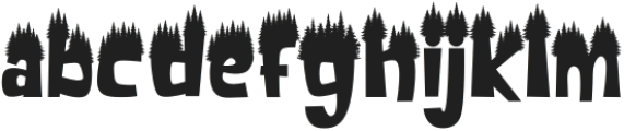 Cedar Heaven Forest otf (400) Font LOWERCASE