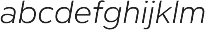 Cedora Light Italic otf (300) Font LOWERCASE