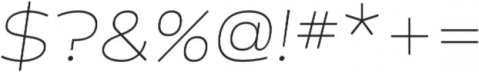 Cedra 4F Wide Thin Italic otf (100) Font OTHER CHARS