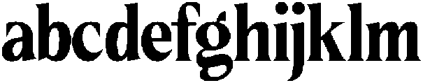 Ceganf otf (400) Font LOWERCASE
