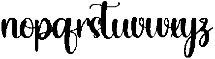 Celebrate Regular otf (400) Font LOWERCASE