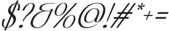 Celesia Italic otf (400) Font OTHER CHARS