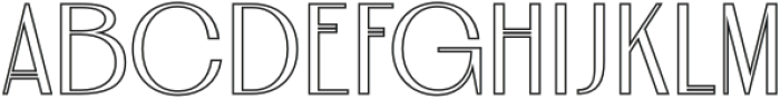 Celesia Outline otf (400) Font UPPERCASE